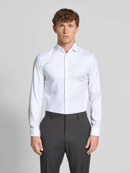 OLYMP No. Six Super Slim Fit Business-Hemd mit Kentkragen Modell 'Royal' Weiss 4