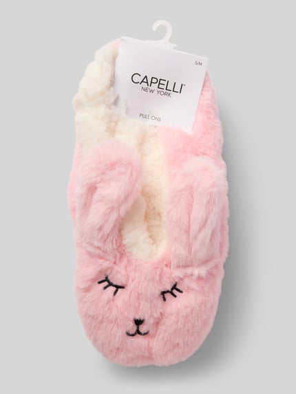 CAPELLI NEW YORK Huisschoenen van imitatiebont met antislipzool Rosé - 3