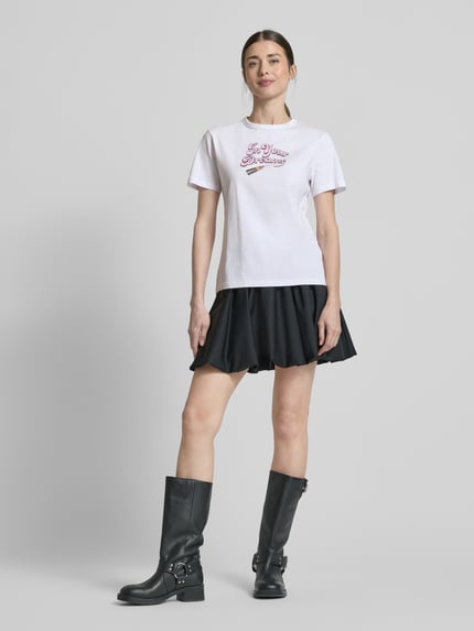 HUGO T-Shirt mit Rundhalsausschnitt Modell 'Damacia' Weiss 1
