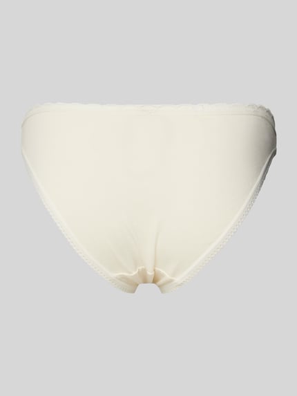 DORINA Slip met sierstrik en comfortabel model in een set van 3 stuks, model 'NAOMI' Offwhite - 3
