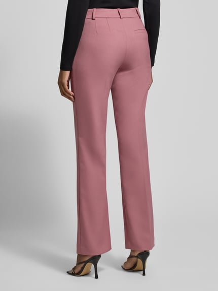Jake*s Collection Straight fit stoffen broek met viscose Rosé - 5
