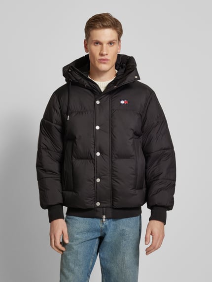 Tommy Jeans Gewatteerd jack met labeltitching en capuchon Zwart - 4