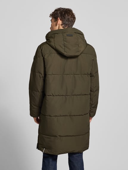 khujo Gewatteerde mantel met capuchon en tweewegritssluiting model 'LEAR' Olijfgroen - 5