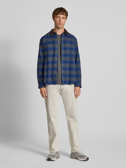 Calvin Klein Jeans Slim Fit Hemdjacke mit Brusttaschen Dunkelblau 1