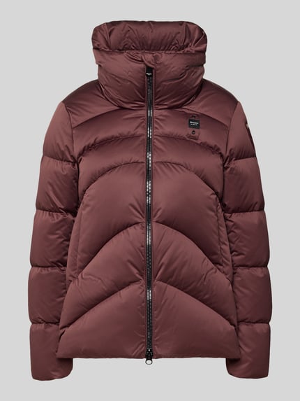 Blauer USA Steppjacke mit Zweiwege-Reißverschluss Bordeaux 2