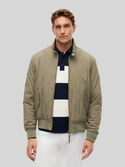 Tommy Hilfiger Regular Fit Steppjacke mit packbarer Innentasche Oliv 4