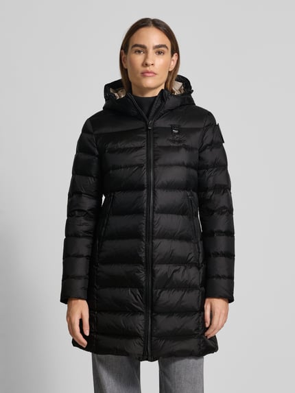 Blauer USA Daunenmantel mit Kapuze Modell 'AGNES' Black 4