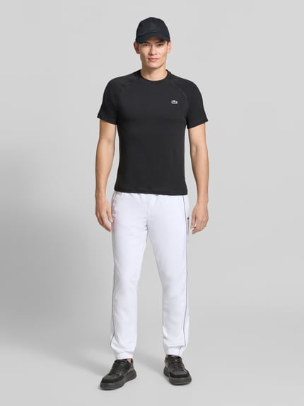 Lacoste Sport Regular Fit Trainingshose mit Logo-Patch Weiss 1