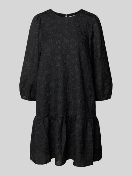 Christian Berg Woman Selection Minikleid im Stufen-Look mit 3/4-Arm Black 2