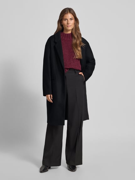 windsor. Mantel aus Lanawoll-Mix mit Kaschmir-Anteil Black 1