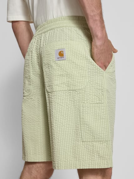 Carhartt Work In Progress Shorts mit Strukturmuster Modell 'Toland' Hellgruen 3