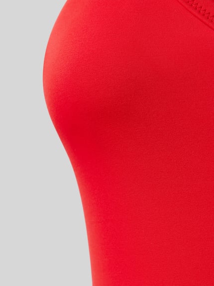 PUMA Badpak met V-hals. Rood - 2