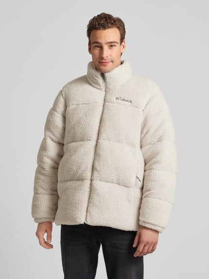 Columbia Gewatteerd jack met labelstitching Offwhite - 4