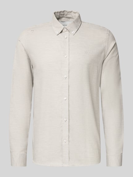 Les Deux Regular Fit Freizeithemd mit Button-Down-Kragen Mittelgrau 2
