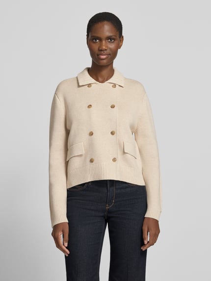 Tommy Hilfiger Strickjacke mit doppelreihiger Knopfleiste Offwhite 4