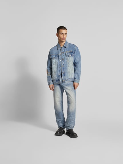Billionaire Boys Club Kurtka jeansowa z listwą guzikową Jeansowy niebieski 1