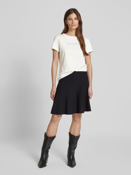 GUESS Activewear T-Shirt mit Label-Detail Modell 'BRIANA' Offwhite 1
