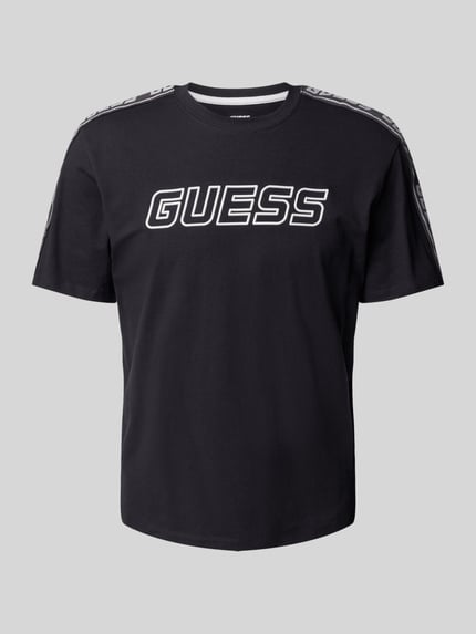 GUESS Activewear T-Shirt mit Label-Detail Black 2