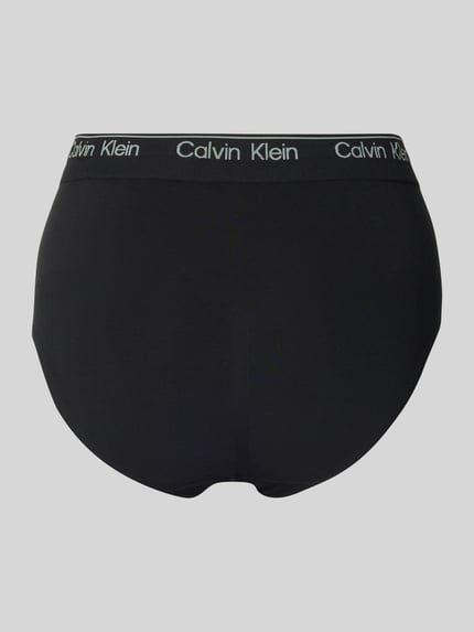 Calvin Klein Underwear Slipy z elastycznym pasem z logo Czarny 3
