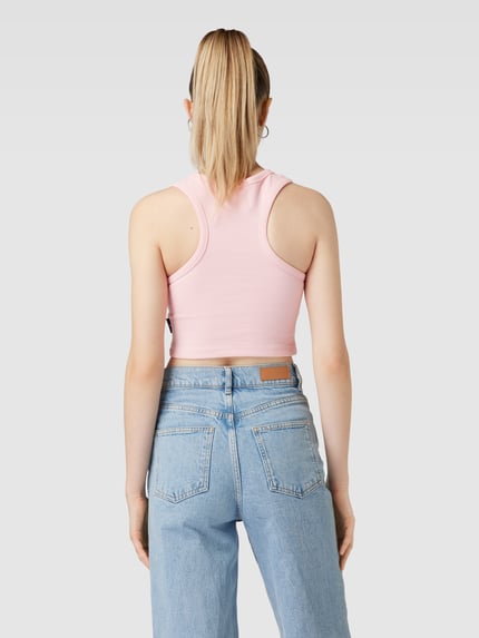 PEQUS Crop Top mit Label-Print Rosa 5