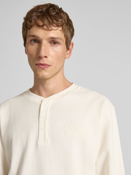 REVIEW Shirt met lange mouwen en labelstitching Ecru - 3
