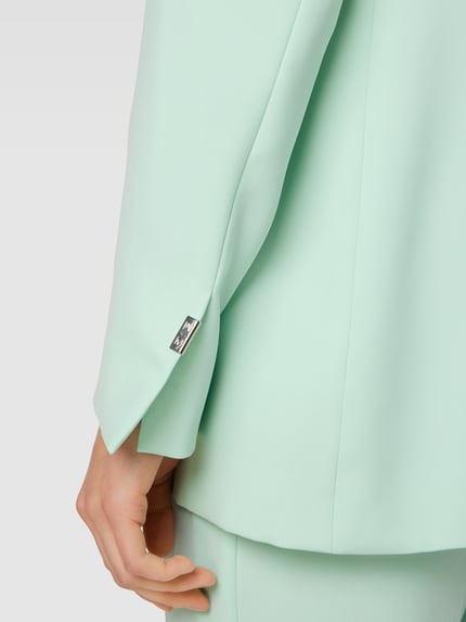 MOS MOSH Blazer met reverskraag, model 'LEIA' Lichtturquoise - 3