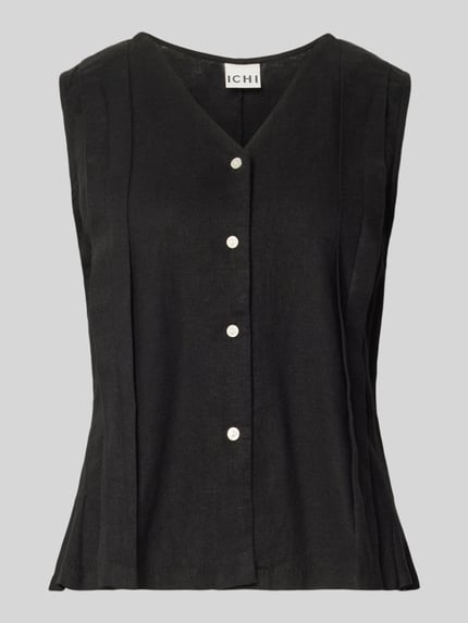 Weste aus Leinen-Viskose-Mix Modell 'LINNO' Shop The Look MANNEQUINE