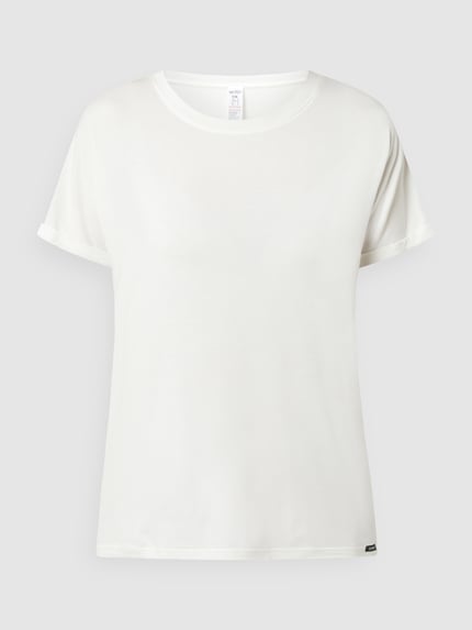 T-shirt van een mix van viscose en elastaan, model 'Every Night In' Shop The Look MANNEQUINE