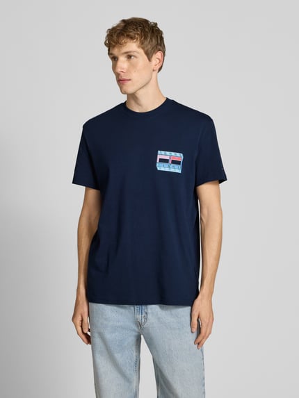 Tommy Jeans Regular Fit T-Shirt aus reiner Baumwolle Marine 5
