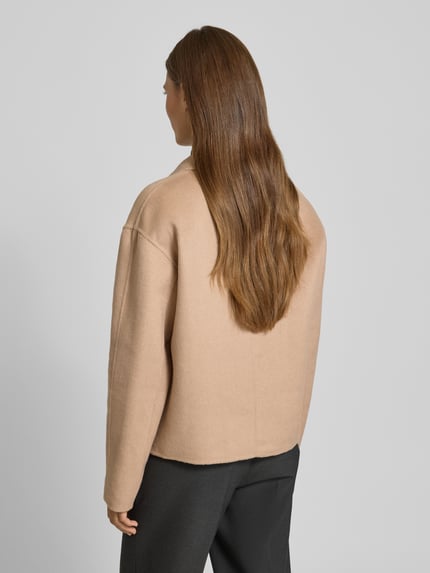 HUGO Relaxed Fit Jacke mit Woll-Anteil Modell 'ALUMAS-1' Sand 5