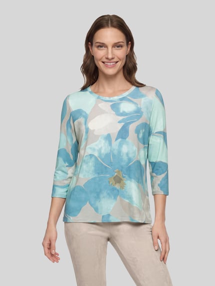 Betty Barclay 3/4-Shirt mit leicht abgerundetem Saum Mint 4