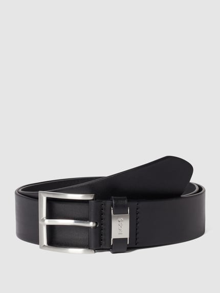 BOSS Riem in leerlook  Zwart - 1