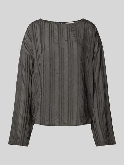 Jake*s Studio Woman Blusenshirt aus Viskose-Mix mit Rundhalsausschnitt Anthrazit 2