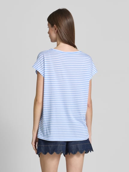 Smith and Soul T-Shirt mit Stitching und Rundhalsausschnitt Hellblau 5