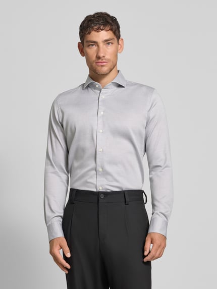 Profuomo Regular Fit Business-Hemd mit Knopfleiste Gruen 4