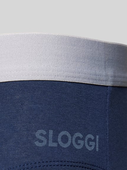 Sloggi Slip mit elastischem Bund Marine 2