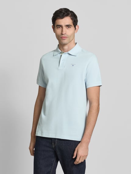 Barbour Regular Fit Poloshirt aus reiner Baumwolle Blau 4