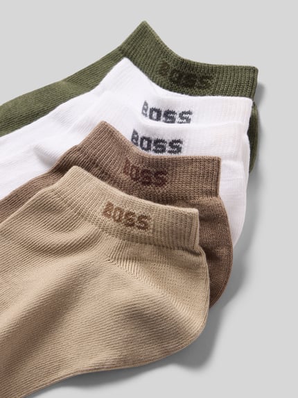 Produktfoto, Sneakersocken im 5-er-Multipack mit Logo-Detail von BOSS, efekt: jednolity kolor, z napisem z logo, wielopak, mieszanka bawełny