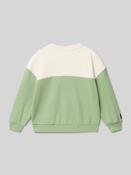 Produktfoto, Relaxed Fit Sweatshirt aus Baumwoll-Mix von s.Oliver RED LABEL, dwukolorowy, naszywka z logo, mieszanka bawełny, dzianina dresowa