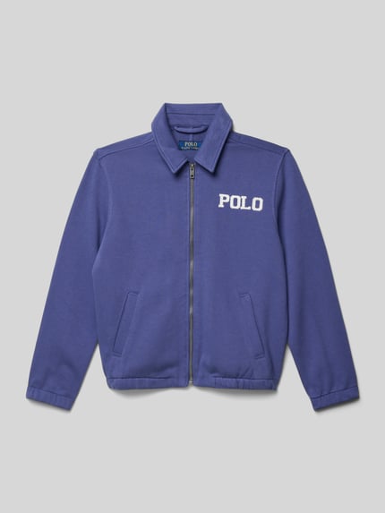 Polo Ralph Lauren Teens Sweatjack met platte kraag Marineblauw - 1
