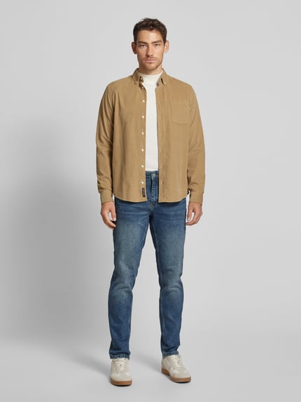 Casual Friday Regular Fit Jeans im 5-Pocket-Design Modell 'KARUP' Jeansblau 1