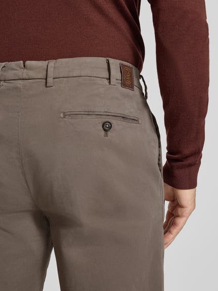 g1920 Chino mit französischen Eingrifftaschen Modell 'Tybalt' Mittelgrau 3