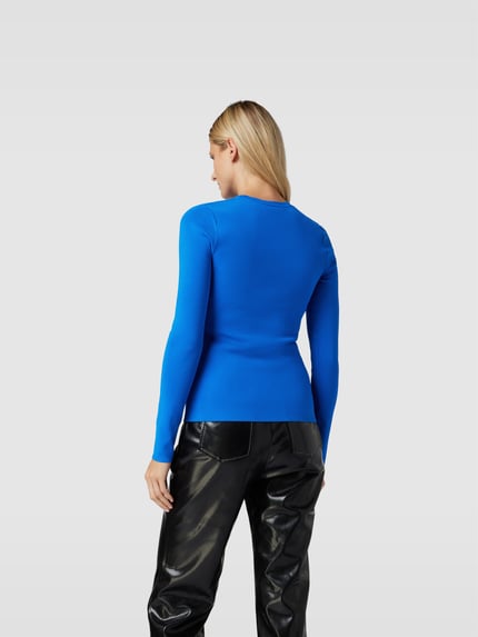 Victoria Beckham Shirt met lange mouwen met cut out Bleu - 5