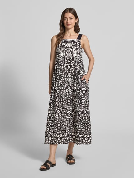Weekend Max Mara Fließendes Freizeitkleid aus reiner Baumwolle Modell 'MOLI' Black 4