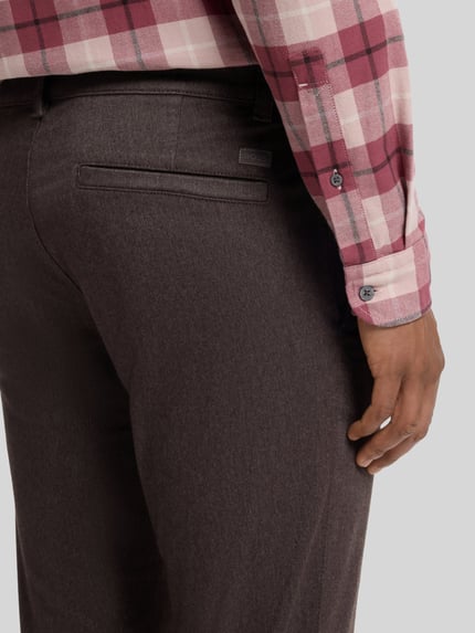 BOSS Orange Slim fit chino van katoenmix model 'Chino Slim 2' Donkerbruin - 3