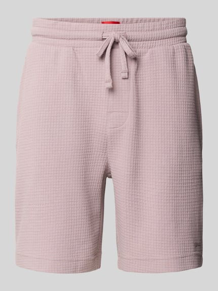 HUGO regular fit sweatshorts van katoenmix model 'AUSTIN' Oudroze - 2