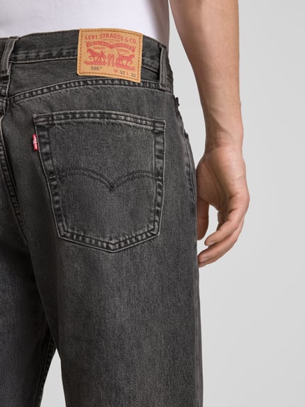 Levi's® Loose Straight Fit Jeans mit Eingrifftaschen Dunkelgrau 3