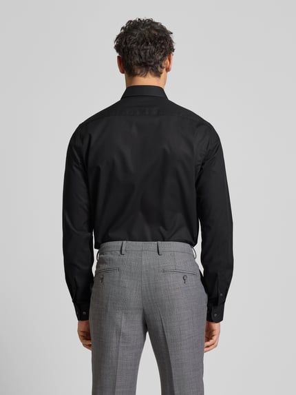 Christian Berg Men Regular Fit Businesshemd mit extra langem Arm Black 5