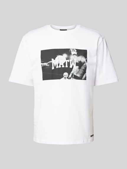 REVIEW X MATW T-Shirt mit Label-Print Weiss 2