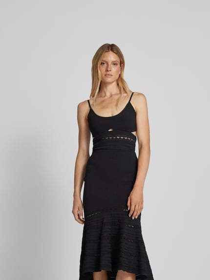 Victoria Beckham Top z wycięciem Czarny 4